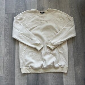 Misguided oversized crewneck sweater
